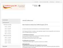 Tablet Screenshot of kartenvorverkauf.dorn-kongress.de