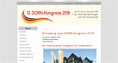 Desktop Screenshot of dorn-kongress.de