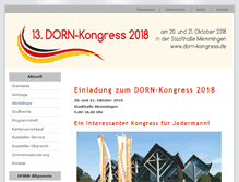 Tablet Screenshot of dorn-kongress.de